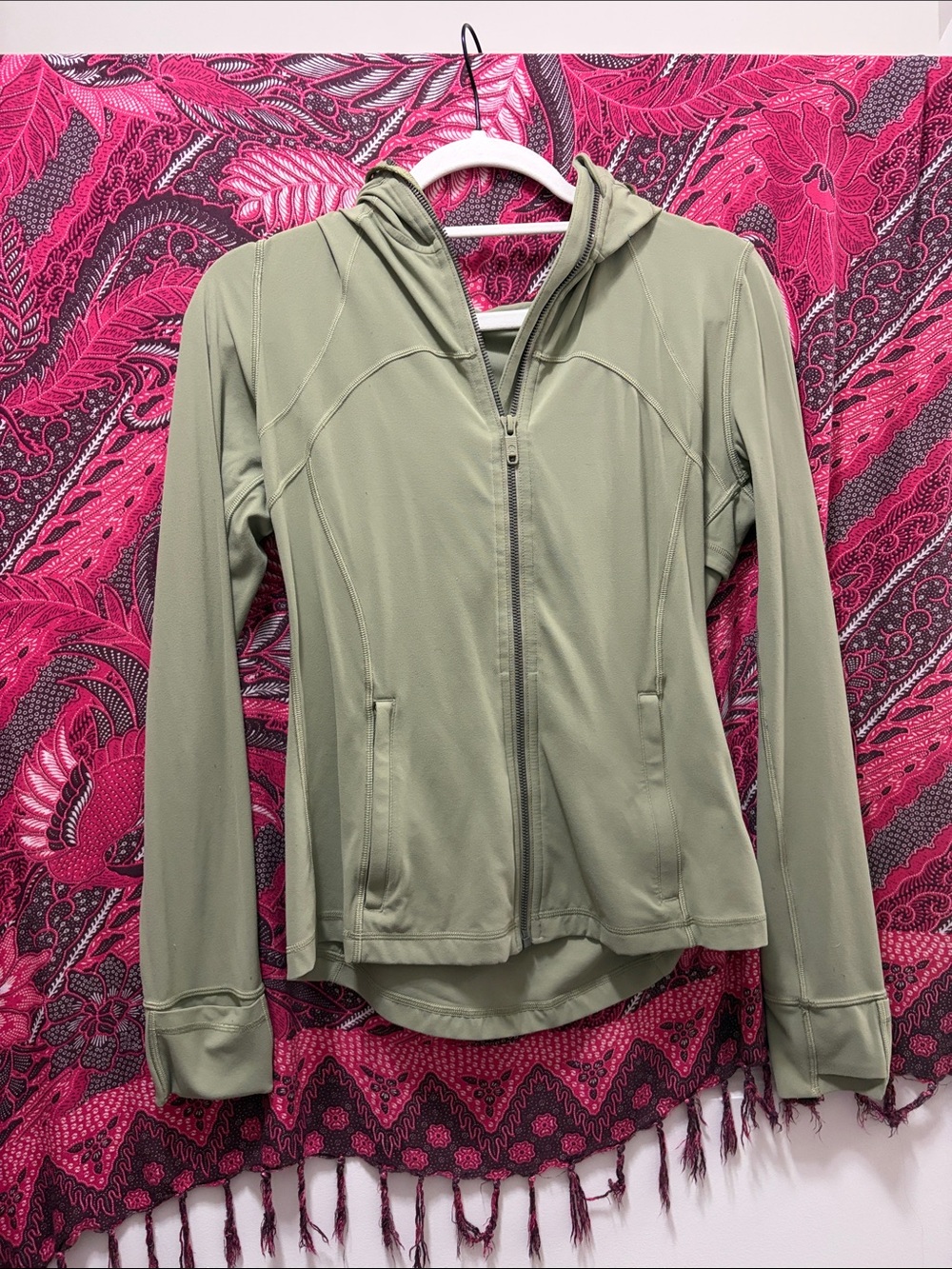 lululemon athletica Olive Green Full-Zip Hooded Jacket